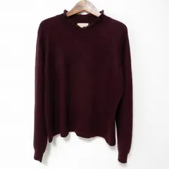 #wnc アトリエサガン ATELER SAGAN ニット セーター L エンジ 長袖 カシミヤ レディース [856518]