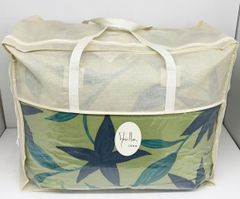 未使用 Sybilla casa シビラ フローレス 羽毛掛け布団 シングル150×210cm グリーン 日本製 ダウン85%フェザー15% 充填量1.1kg■