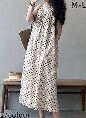 ロングワンピース ワンピース ロングワンピ レディース マキシ丈 ワンピ ノースリーブ Aライン 体型カバー ゆったり おしゃれ きれいめ 夏