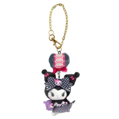 クロミ キーチェーン マスコットチャーム My Melody ＆ Kuromi 50th ＆ 20th Anniversary サンリオ 内藤デザイン ぬいぐるみキーホルダー キャラクター グッズ 