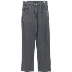 古着 ラングラー Wrangler REGULAR FIT ブラックデニム ストレートデニムパンツ メンズw29相当/eaa419030