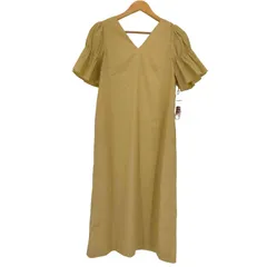 ユーズドフルギ USED古着 {{The Virgnia}} リネン混 袖フリルワンピース レディース  36