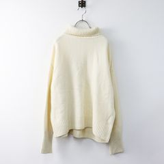 美品 定価25300円 プラージュ plage スーパ-ファインウールカシミヤ ハイネックプルオーバー F/ホワイト ニット【2400014017519】