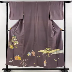 逸品】特撰大羊居訪問着東京友禅金通し刺繍鳥チューリップ