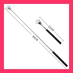 【スタッフおすすめ！】BiAnYC 1本,孫の手 まごの手 背中かき棒 伸縮,まごのて 伸びる棒,伸びる孫の手,背中 かき,孫の手 おしゃれ,孫の手 人気,背中掻きブラシ,かゆいところにしっかり届く,伸縮自在 携帯便利, 4段階伸縮 最長5