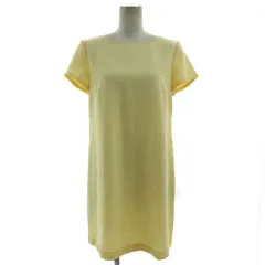 ザラウーマン ZARA WOMAN ワンピース 半袖 ミディ丈 イエロー系 黄色 ライトイエロー M