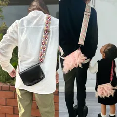 スマホショルダーポーチ　インド刺繍　スマホショルダー　インド刺繍リボン　親子でお揃い　キッズサイズ　ポシェット　カスタム