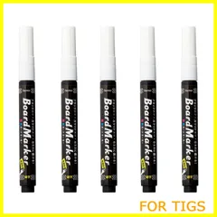 【人気商品】レイメイ藤井 黒板 ボードマーカー 蛍光 細字 LBM1045W 5本セット ホワイト 220656