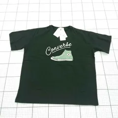 ◇ ⊂ 未使用 converse コンバース 刺繍デザイン 半袖 Tシャツ カットソー サイズL ブラック レディース E  【1508060012180】
