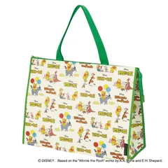 トートバッグ レジャーシート生地バッグ L レトロプー （ ディズニー くまのプーさん プーさん エコバッグ マチ付き バッグ かばん 鞄 買い物バッグ ショッピングバッグ レジャーバッグ ）