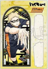 【中古】アクリルスタンド・アクリルパネル 月島蛍 斜めに飾れるアクリルスタンド 切り絵シリーズ vol.5 「ハイキュー!!」