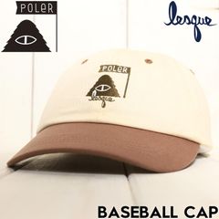 帽子 ストラップキャップ  POLeR × LESQUE ポーラー レスケコラボ BASEBALL CAP 251MCV0199 BEG 日本代理店正規品