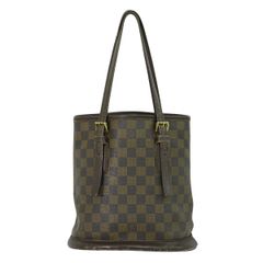 本物 ルイヴィトン LOUIS VUITTON LV マレ ダミエ エベヌ ショルダーバッグ トートバッグ ブラウン N42240 Marais ビトン バッグ 中古 【フォロー割】