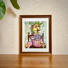 絶版品☆ラスト☆新品☆額縁付アートポスター☆パブロ・ピカソ☆Pablo Picasso☆Seated Portrait of Dora Maar☆31