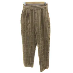 ジャーナルスタンダード レリューム JOURNAL STANDARD relume テーパードパンツ クロップドパンツ 七分丈 チェック柄 36 マルチカラー ベージュ /YS8