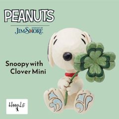 スヌーピー クローバー ミニ ジムショア フィギュア アンティーク 置物 おしゃれ インテリア ピーナッツ JIM SHORE Snoopy  Snoopy with Clover Mini 正規輸入品 プレゼント ギフト 飾り