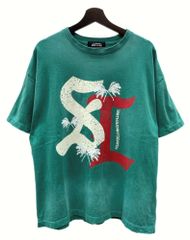 リベーレ LIBERE 24SS × WIND AND SEA ウィンダンシー Logo Tee ロゴ Tシャツ ヴィンテージ風 半袖 カットソー 緑 Tシャツ ロゴ グリーン Sサイズ 104MT-1134