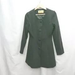 ◇ ⊇ CECIL McBEE セシルマクビー 長袖 ノーカラーコート サイズM ブラック系 レディース E  【1505290055543】