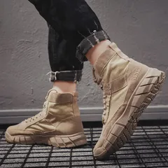 新入荷  マウンテンブーツ 靴 メンズ 作業靴 メンズブーツ 帆布 アウトドア ヒール 厚底 ハイカット メンズシューズ   サイズ選択可