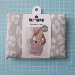 マリークワント MARY QUANT 洗えるエコバッグ REUSABLE BAG レオパード・ベージュ