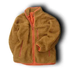 【新品】 nano universe × THERMOLITE ／ ナノユニバース × サーモライト　ボアフリース ブルゾン 保温 ボア フリース アウター 高機能素材 ブラウン ｜ 秋冬