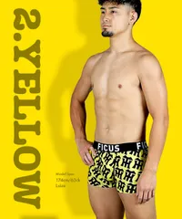 新品 未使用 阪神タイガース コラボ メンズ 下着 当店限定 hanshin tigers 日本プロ野球 NPB FICUS フィークス ボクサーパンツ 518603【メール便】 イエロー