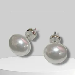 淡水パール（ホワイト）、アコヤ本真珠、s925シルバー（k18コーティング）