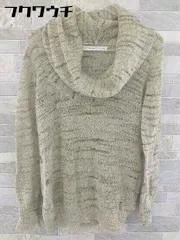 ◇ SPICK AND SPAN Pour Belle Femme 長袖 タートルネック ニット セーター グレー系 ゴールド レディース 【中古】 【1103120010061】