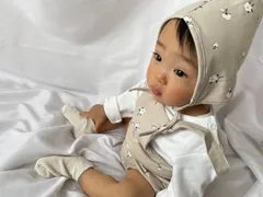 レモン柄＊お花柄ロンパース　3点セット