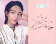 【中古】コレクションカード(男性) Stray Kids/Hyunjin(ヒョンジン)/ホログラム仕様・裏面印刷サイン入り/「NACIFIC×Stray Kids」購入特典フォトカード