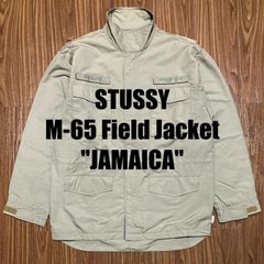 90s STUSSY M-65 ナイロン フィールドジャケット L カーキ JAMAICA