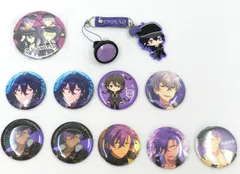 UNDEAD 缶バッジ/ラバーストラップ/リングライト 12点セット あんさんぶるスターズ!! 朔間零/羽風薫/大神晃牙/乙狩アドニス 中古品(058)