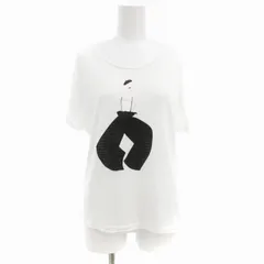 エンポリオアルマーニ EMPORIO ARMANI Tシャツ カットソー イラスト クルーネック 半袖 38 XL 白 ホワイト /AE