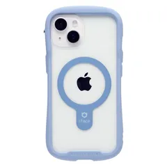 iFace MagSafe 対応 Reflection iPhone 15/14/13 ケース MagSynq クリア 強化ガラス (ペールブルー)【アイフェイス スマホケース マグセーフ 耐衝撃 透明 iphone15 iphone14 iphone13