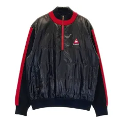 サイズ：M LE COQ GOLF ルコックゴルフ  ハーフジップ ニット切替 中綿ブルゾン  ブラック系 [240101333431] ゴルフウェア メンズ ストスト