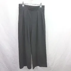 ◇ Θ antiqua アンティカ ウエストゴム イージー ワイドパンツ サイズF ブラック系 レディース E  【1507030010454】