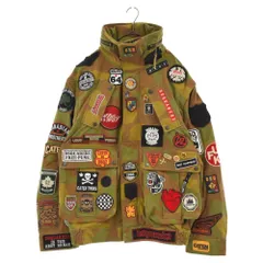 DSQUARED2 (ディースクエアード) 21AW Camouflage Military Jackets カモフラージュ ミリタリージャケット カーキ/ブラウン ワッペン ピンバッチ S74AM1169 S49605のサムネイル
