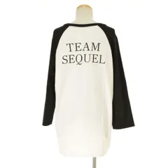M【SEQUEL / シークエル 】SQ-23SS-RT-01 RAGLAN WHITE七分袖Tシャツのサムネイル