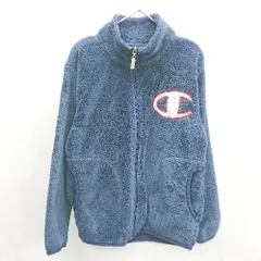 ◇ ⊇ Champion チャンピオン ボア キッズ 長袖 ブルゾン サイズ140 ネイビー 男の子 女の子 E  【1501160050007】