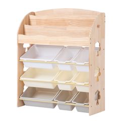 おもちゃ収納ラック 子ども用家具 木製 収納ケース