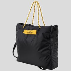 【特価商品】[キウ] パフィートートバッグ PUFFY TOTE BAG 防水 撥水 ユニセックス メンズ レディース 男女兼用 トートバッグ ショルダーバッグ 2way 中綿 防汚 大容量 おしゃれ かわいい カジュアル シンプル ブラック K395-900