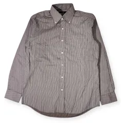 90s Aquascutum アクアスキュータム ストライプ BD ボタンダウン 長袖シャツ M/メンズ ビンテージ