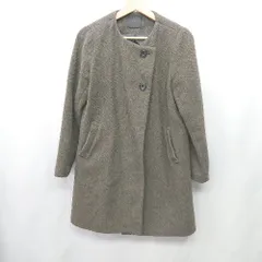 ◇ ⊇ KBF URBAN RESEARCH 長袖 ノーカラーコート サイズ表記なし カーキ レディース E  【1412260007979】