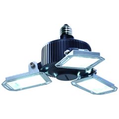 【迅速発送】山善 LED ガレージライト ペンダントライト 角度調節130度 48W 5000lm 6500K 屋内用 省エネ 取付簡単 工事不要 車庫 倉庫 作業灯 LEDライト 専用三脚スタンド取付可(別売) GL3-0500