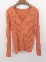 ◇ CIAOPANIC TYPY チャオパニックティピー 長袖 カーディガン サイズONE オレンジ系 レディース E  【1304100017944】