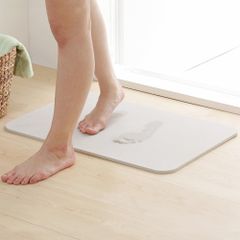 アイリスオーヤマ 珪藻土 バスマット 大きめ シンプル LLサイズ