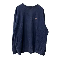 FILA ロゴスウェット トレーナー L ネイビー フィラ プルオーバー トップス 古着卸 アメリカ仕入 a708-5875