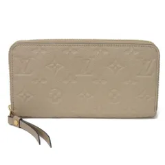 LOUIS VUITTON ルイ・ヴィトン ジッピーウォレット 現行 LVロゴ フラワー エンボス グレージュ 新型 ラウンドファスナー ロングジップウォレット 札入れ RFID ICチップ モノグラム アンプラント トゥルトレール 長財布 M69034