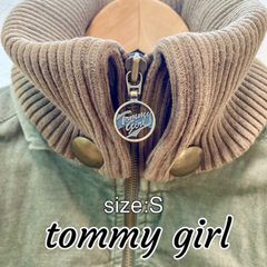tommy　girl　トミーガール　レディース　ジャケット　ミリタリー　カーキ　古着　S