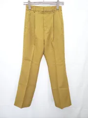 ◇ ⊇ LOWRYS FARM ローリーズファーム センタープレス フレア パンツ サイズM マスタードイエロー レディース E  【1411070008855】